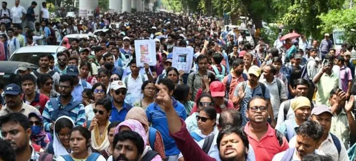 SSC teacher protest